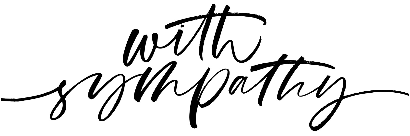 With Sympathy